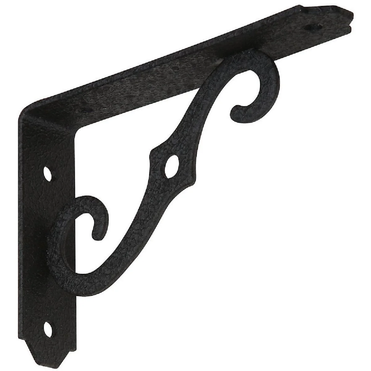 Unique National 152 5 In. D. x 3-1 2 In. H. Black Steel Ornamental Shelf Bracket Plant Hanger Verified