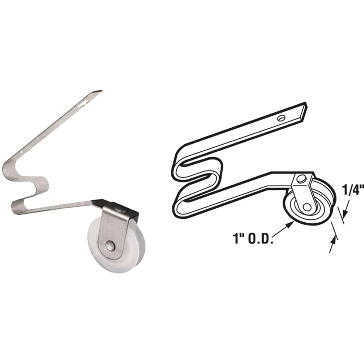Genuine Prime Line 1 In. Steel Screen Door Tension Springs with Nylon Roller 2-Pack Crafted