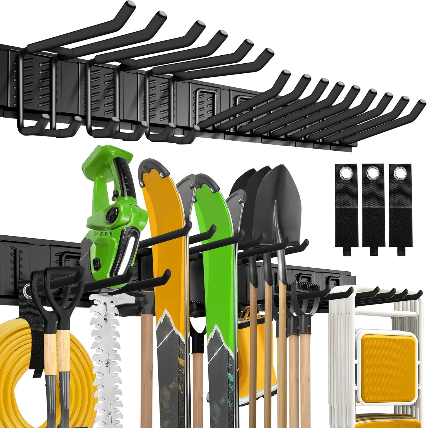 Long-Lasting klasit Garage Wall Organizer 15Pack Carries 675 lbs Garden Tool Organizer Optimized