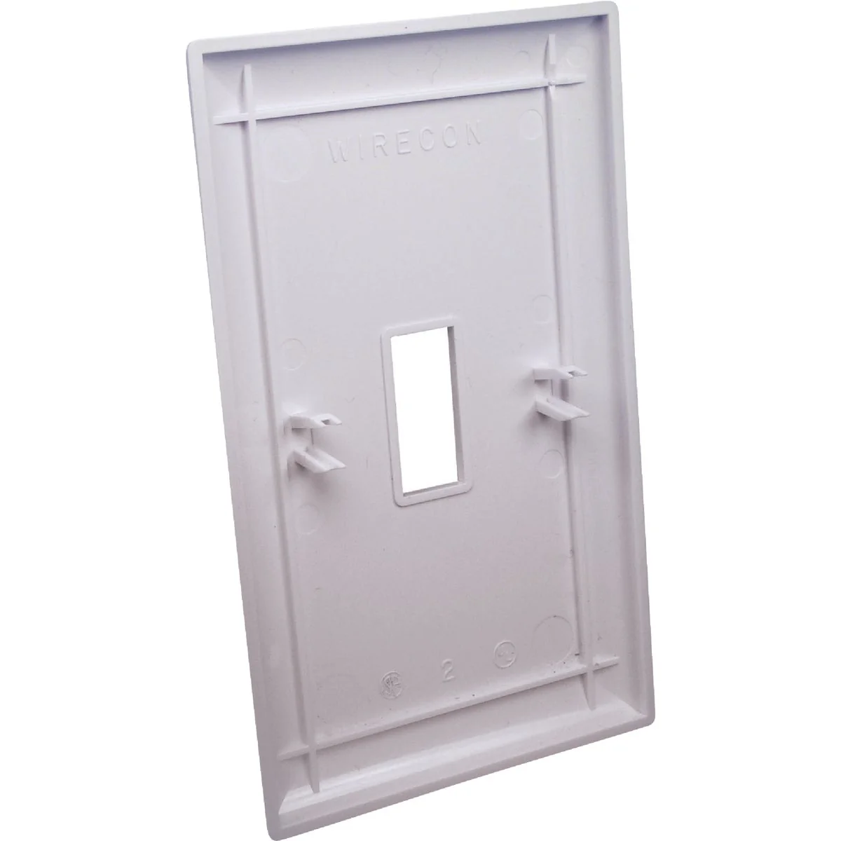Pure United States Hardware 1-Gang Plastic Toggle Switch Wall Plate White Outstanding