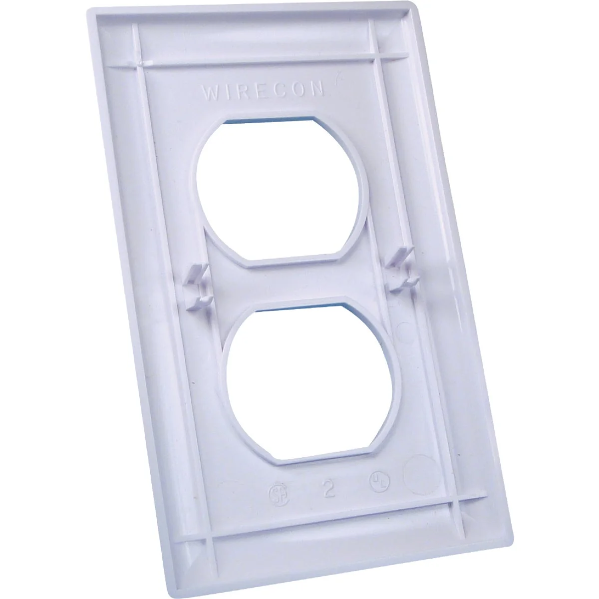 Top-Quality United States Hardware 1-Gang Duplex Outlet Wall Plate White Stylish