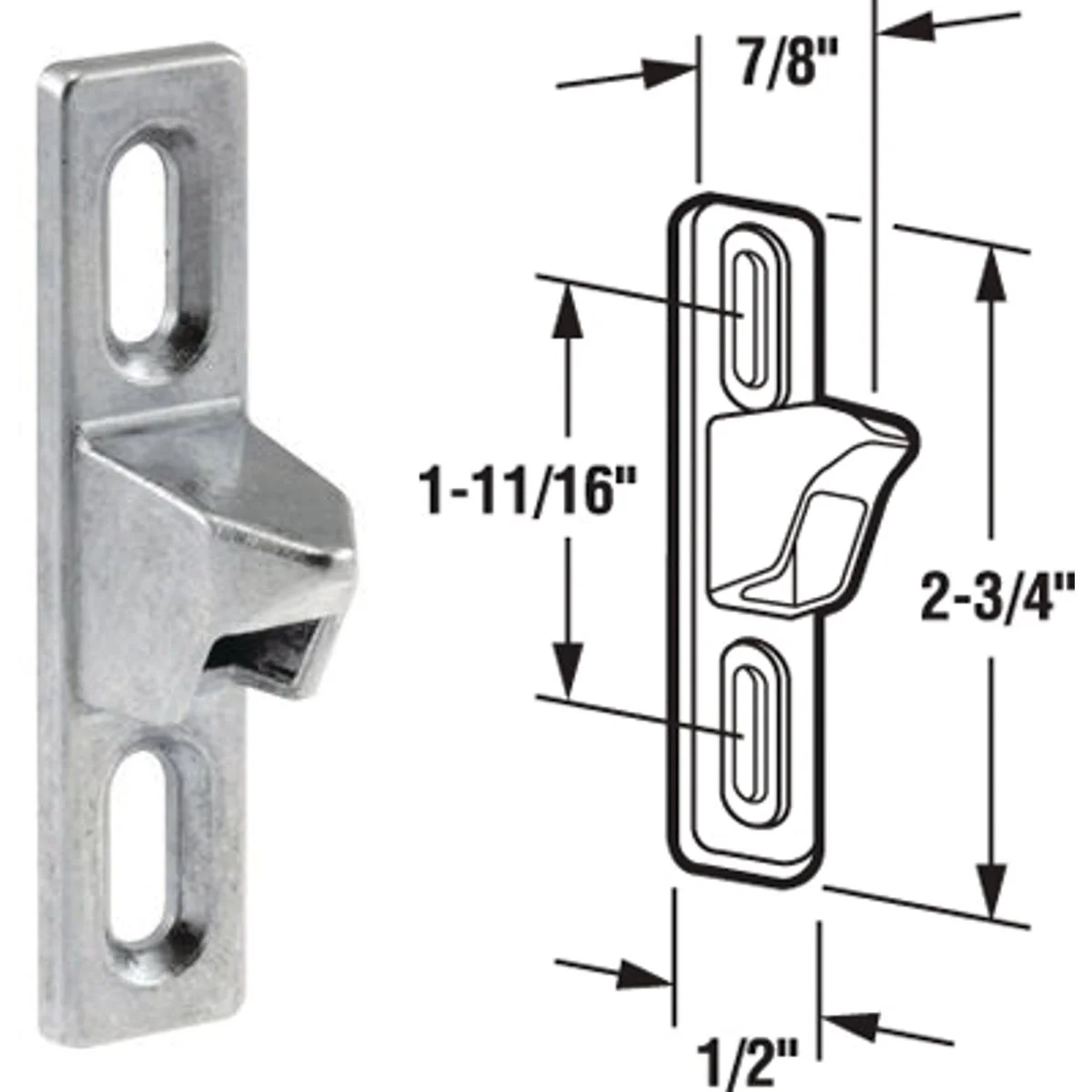 Eco-Friendly Prime-Line 2-3 4 In. Patio Door Keeper Dependable