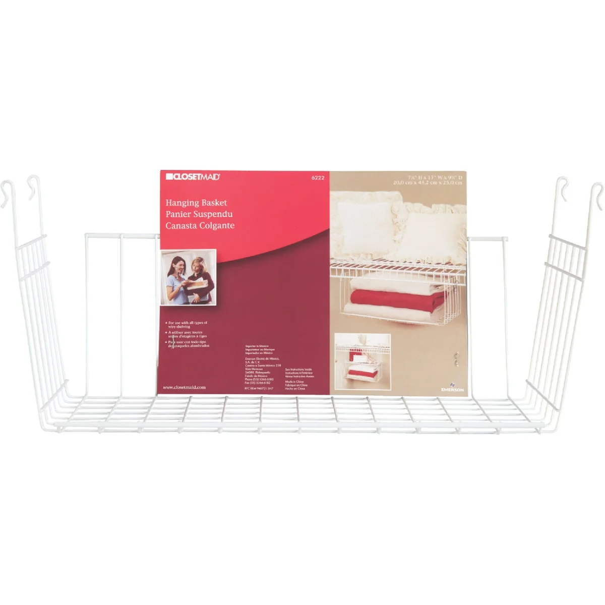 Smooth ClosetMaid Hanging Basket Functional