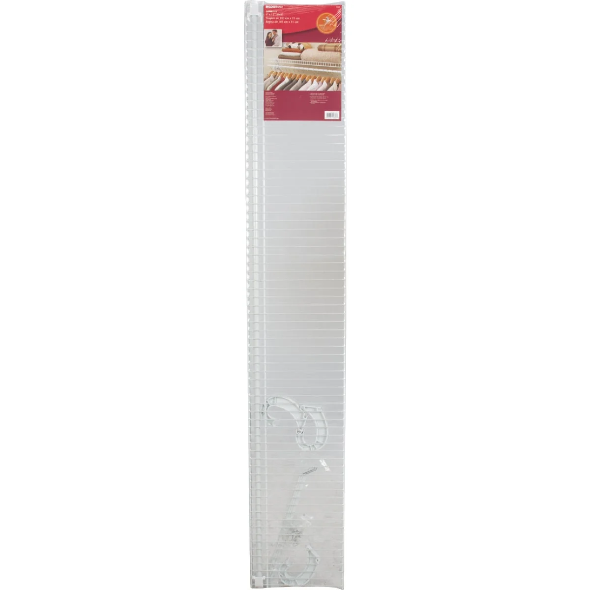 Breathable ClosetMaid SuperSlide 6 Ft. W. x 12 In. D. Ventilated Shelf Kit with Bar Fashionable