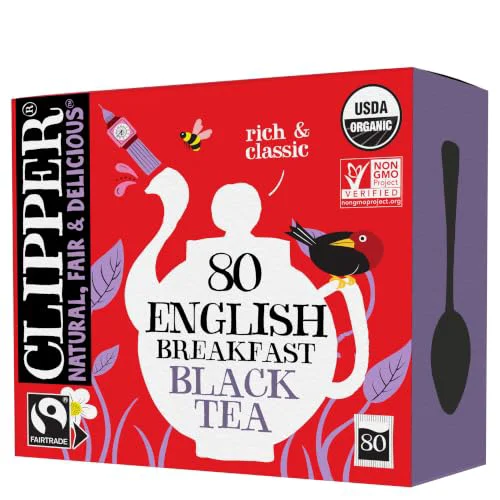 Smart Organic English Breakfast Tea 80 Count Sustainable