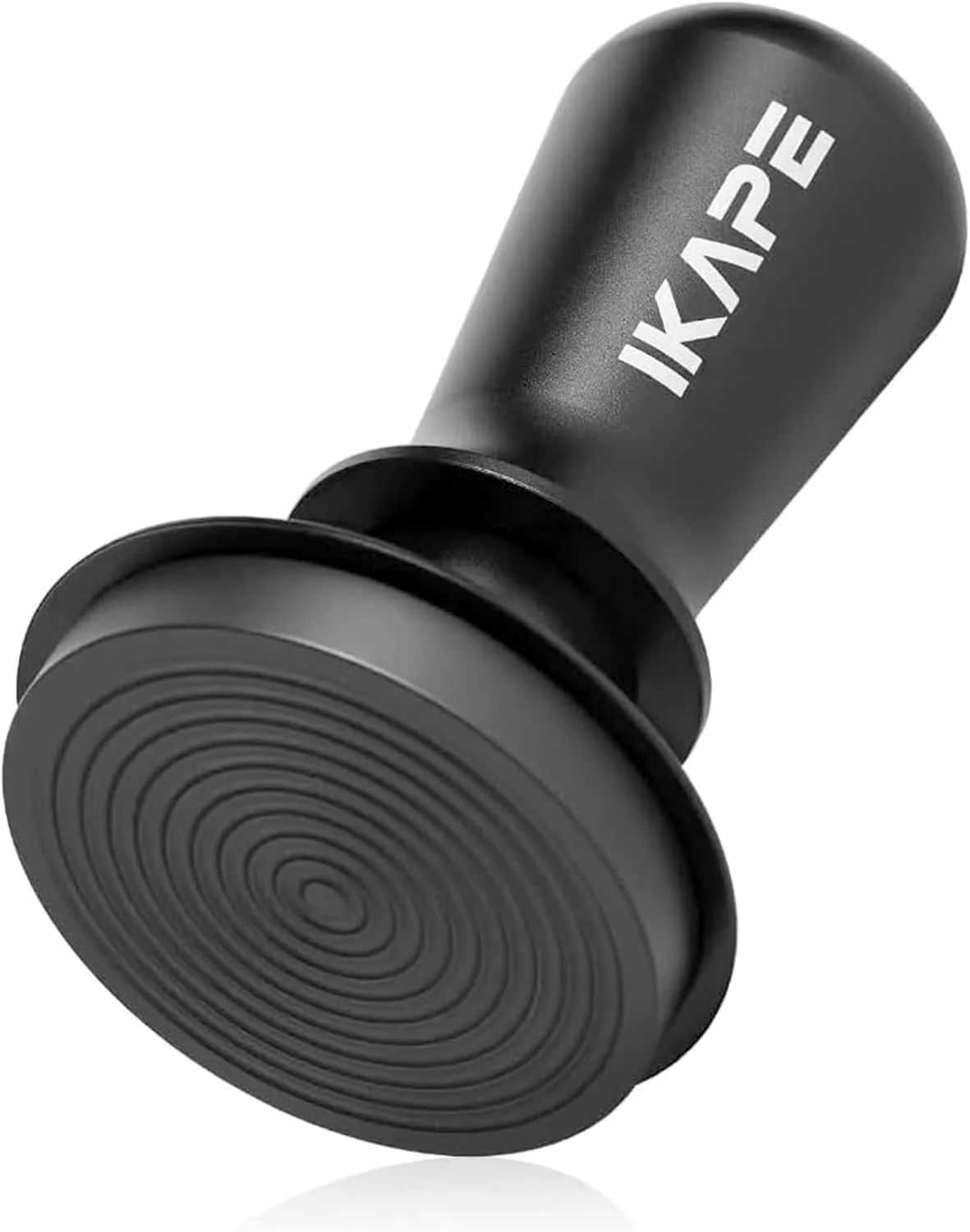 High-Quality IKAPE 58.35mm Espresso Tamper Spring-loaded Calibrated Tamper with Titanium Ripple Plating Base Compatible with Over 58MM Espresso Bottomless Portafilter Enhanced