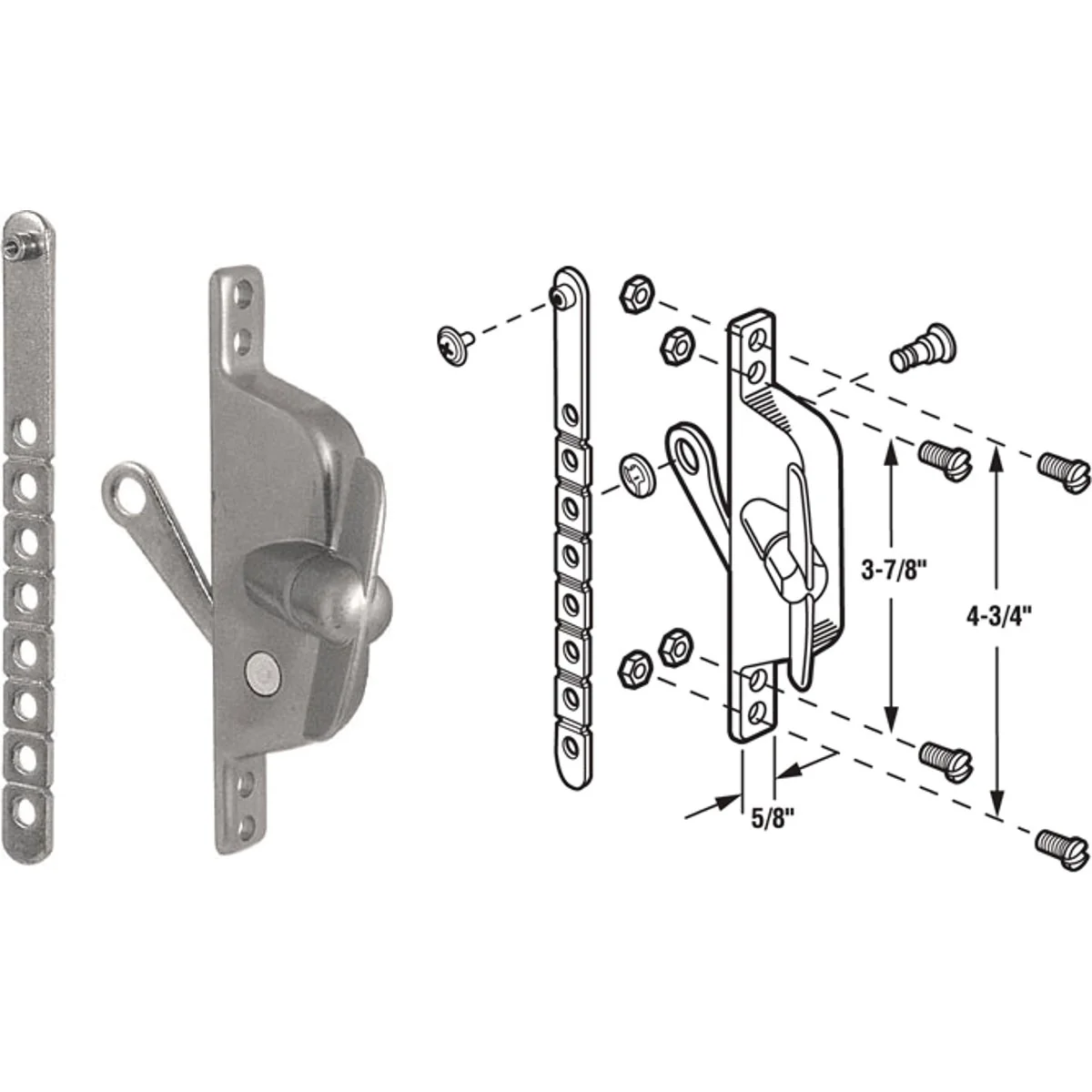 Modern Prime-Line Universal Jalousie Casement Operator Luxury