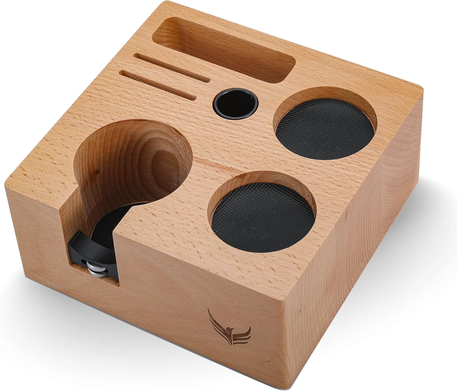 Stylish 58mm Compact Espresso Tamping Station V3 – Portafilter Stand and Coffee Accessories Organizer for Espresso Machines with Tamper Holder Contemporary