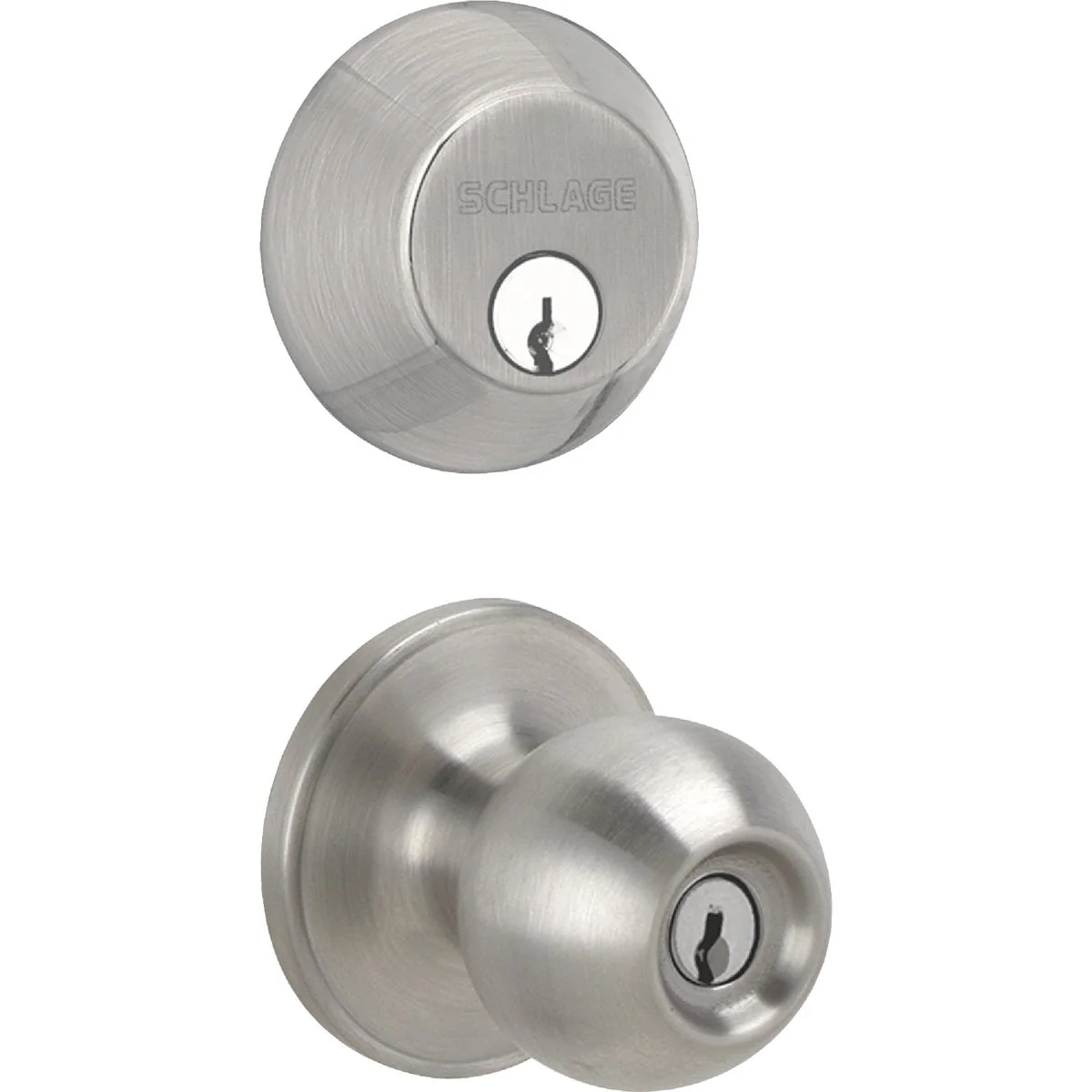 Reliable Dexter Satin Nickel Deadbolt and Door Knob Combo Consistent