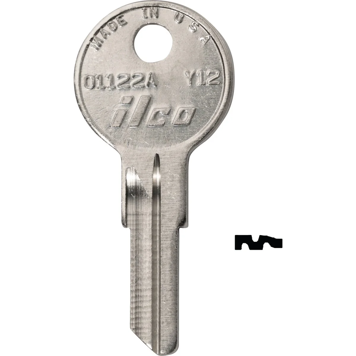 Advanced ILCO Yale Nickel Plated House Key Y12 10-Pack Smart