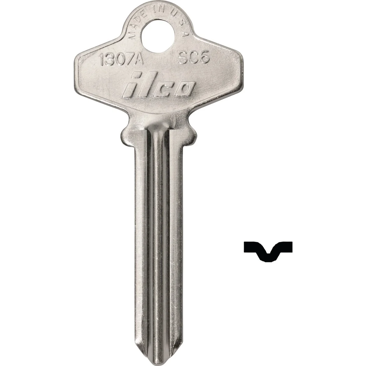 Unique ILCO Schlage Nickel Plated House Key SC6 10-Pack Luxury
