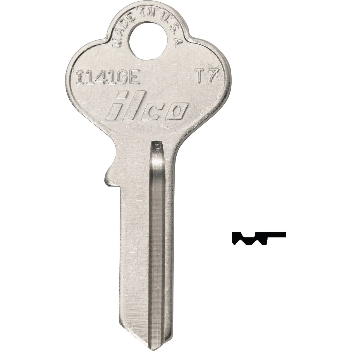 Specialty ILCO Taylor Nickel Plated Garage Door Key T7 10-Pack Practical