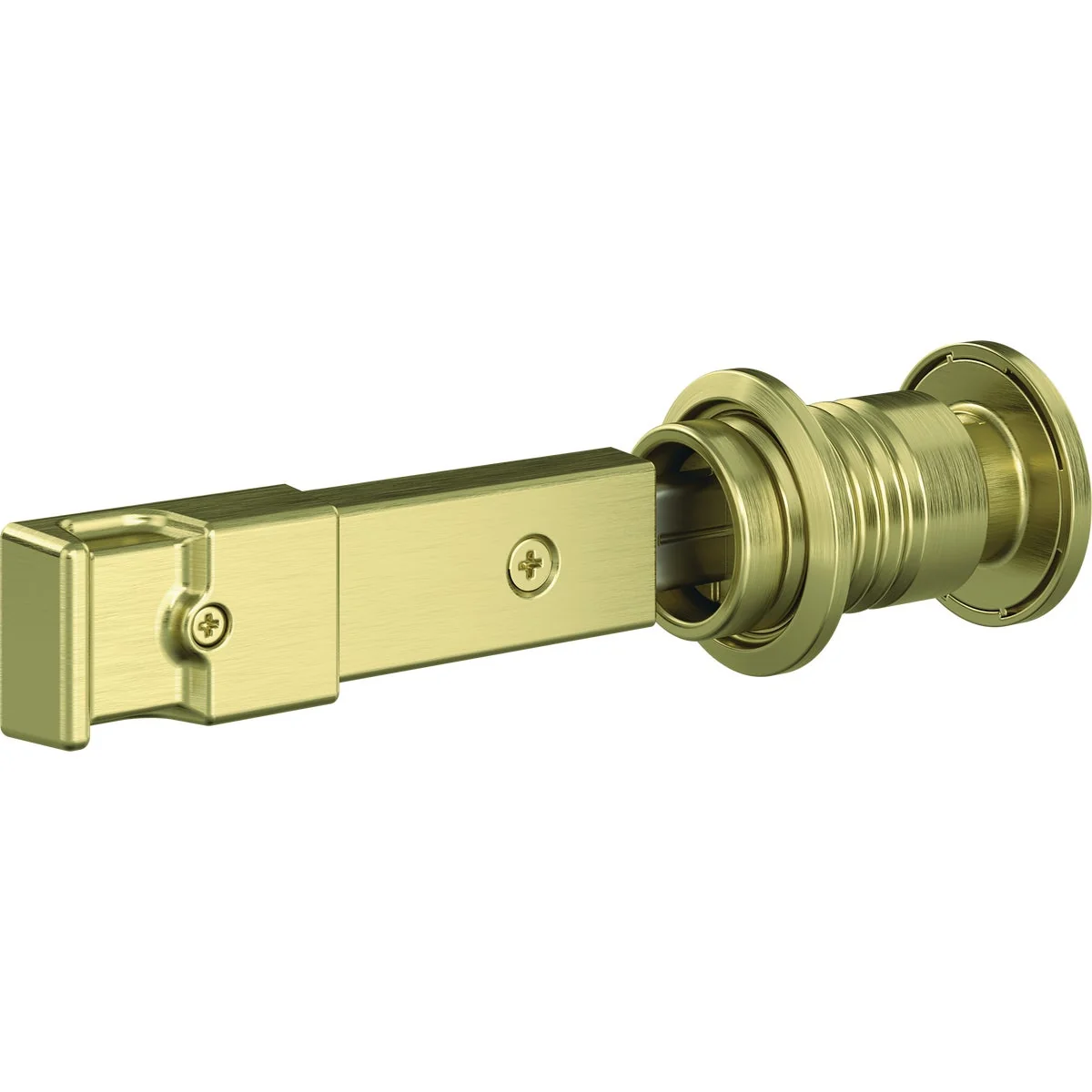 Clean National V1045 Brushed Gold Barn Door Lock Selected