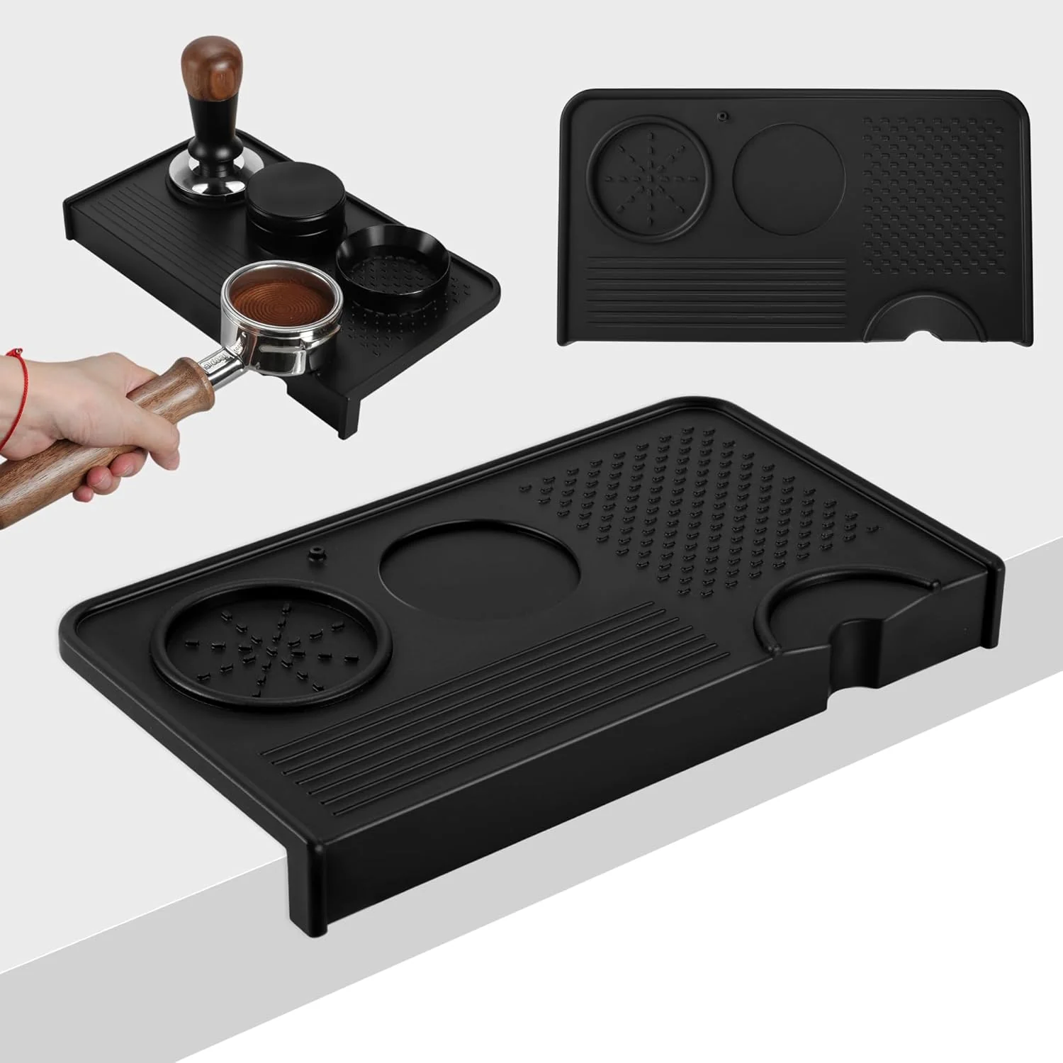 Smart Vocoste Espresso Tamping Mat Non-Slip Prevents Portafilters from Damaging the Counter Reusable