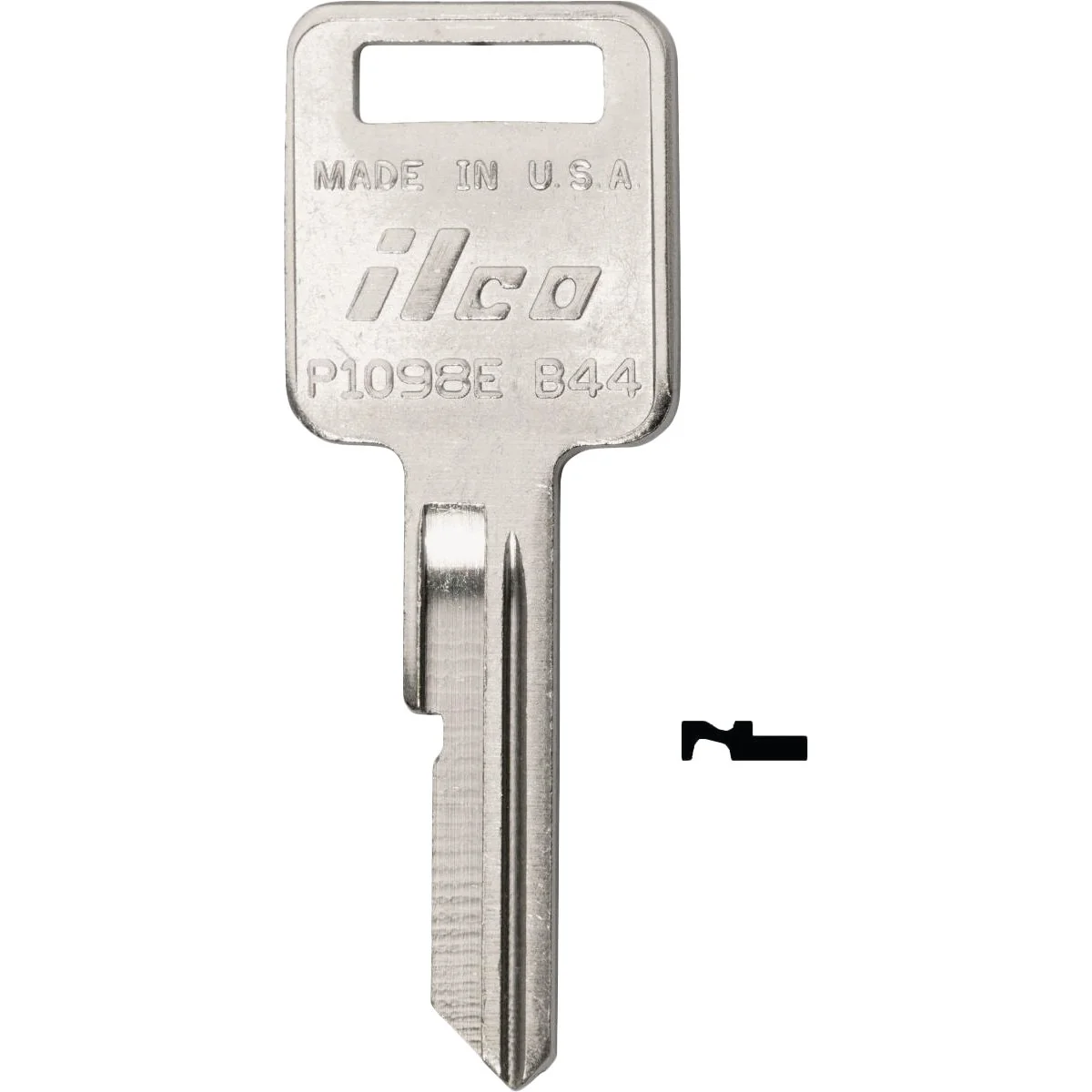 Green ILCO GM Nickel Plated Automotive Key B44 10-Pack Flexible