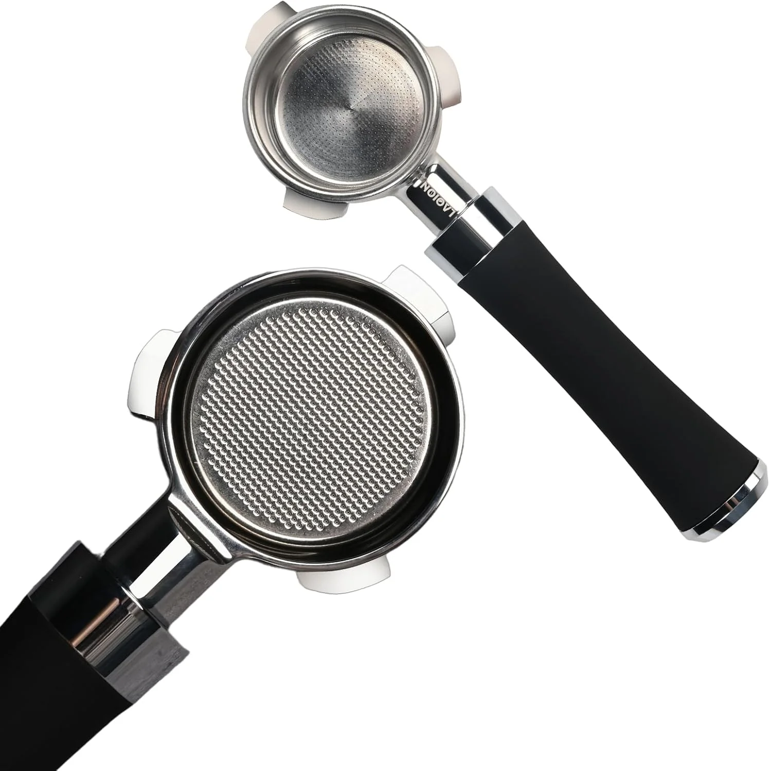 Elite 54mm Bottomless Portafilter Espresso Portafilter Precision Extraction with Filter Basket Included Smart