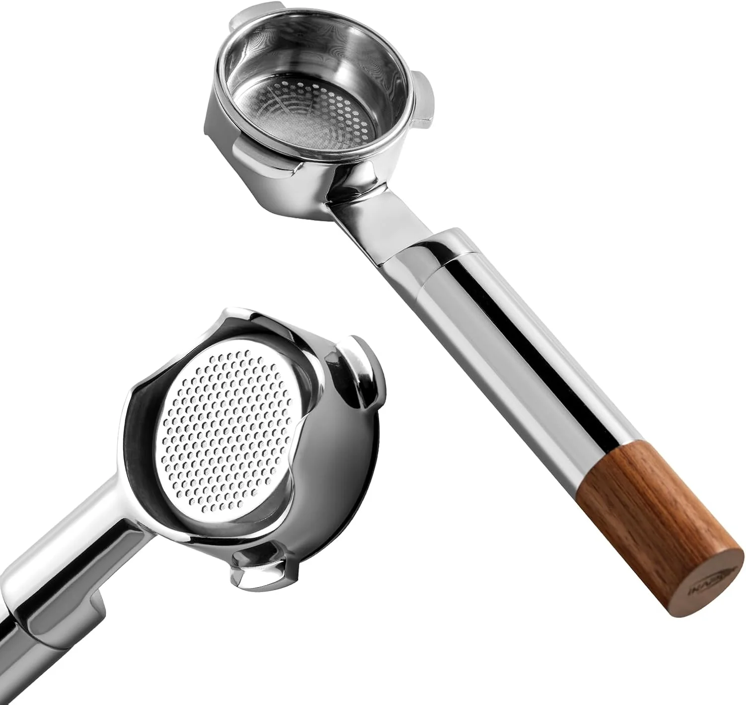 Premium Material IKAPE 54mm Bottomless Naked Portafilter Suitable for 54mm Breville Barista Series BES870 880 Machine amp Solis Barista Machines Bambino Plus Not Supported Detailed