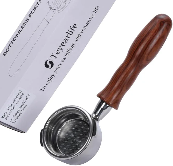 Soft bottomless portafilter for espresso machines 58mm for gaggia Reliable