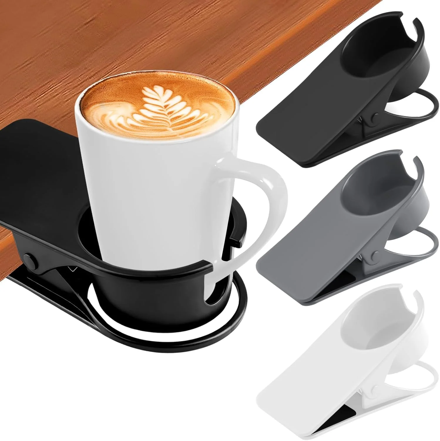 Verified 3PCS Drinking Cup Holder Clip Kalolary Chair Desk Bottle Cup Stand DIY Glass Clamp Storage Saucer Clip with Groove for Potted Plant Beverage Coffee Exceptional
