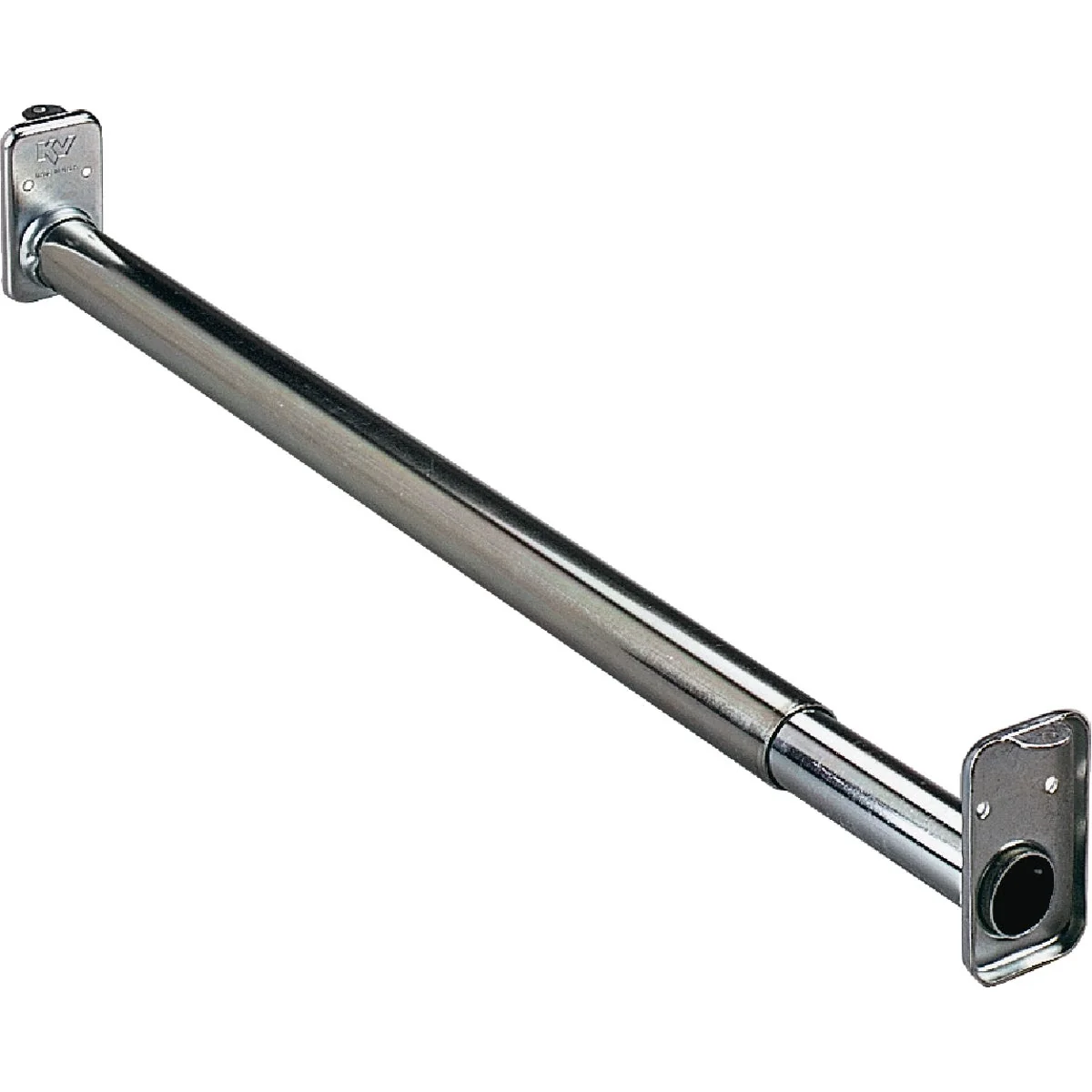 Minimalist Knape Vogt 60 In. to 96 In. Adjustable Closet Rod Zinc Effective