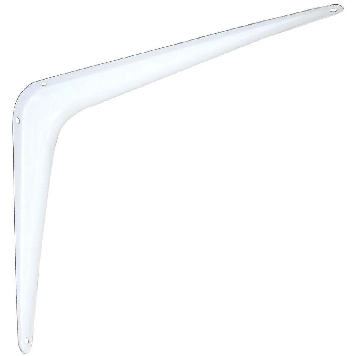 Secure National 211 8 In. D. x 10 In. H. White Steel Shelf Bracket User-Friendly