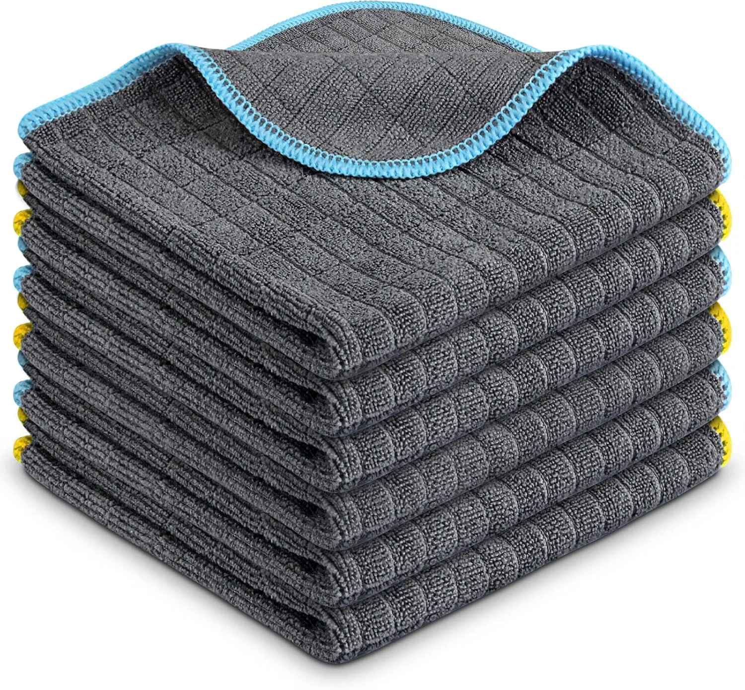 Eco-Friendly Airlab Microfiber Cleaning Cloth for Household Dust Rags for Cleaning All-Purpose Towels Streak Kitchen Dishes Reusable Pack of 6 12 x 12 Proven