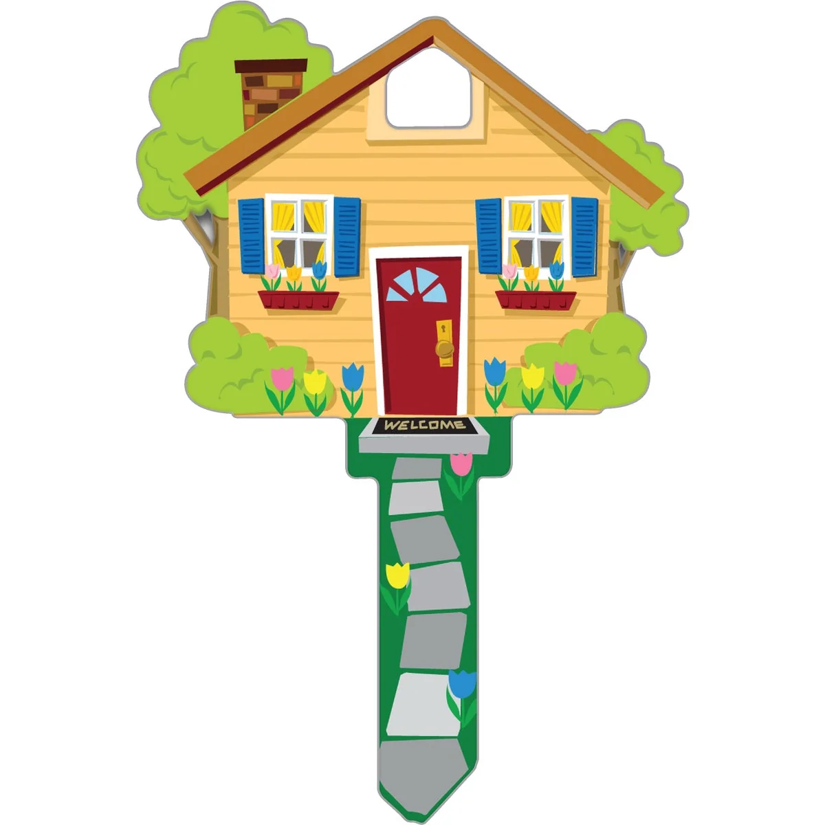 Original Lucky Line House Design Decorative House Key SC1 Environmentally Friendly