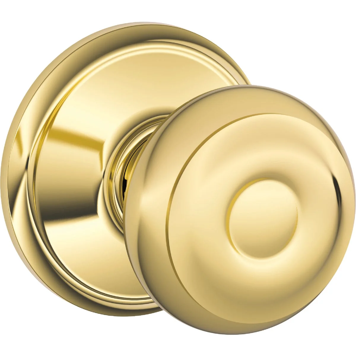 Unique Schlage Georgian Bright Brass Hall Closet Door Knob Trusted