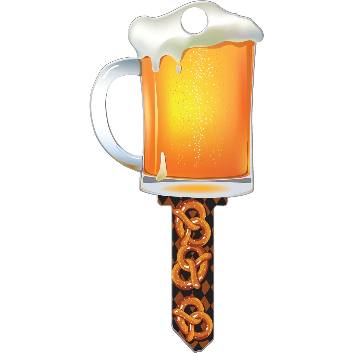 Environmentally Friendly Lucky Line Beer Mug Design Decorative House Key KW11 Long-Lasting