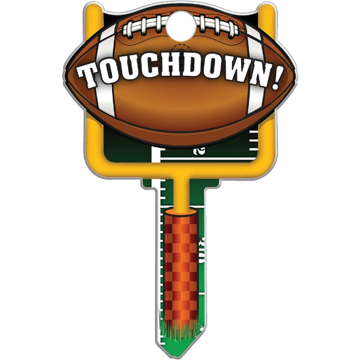 Safe Lucky Line Football Design Decorative House Key SC1 Genuine