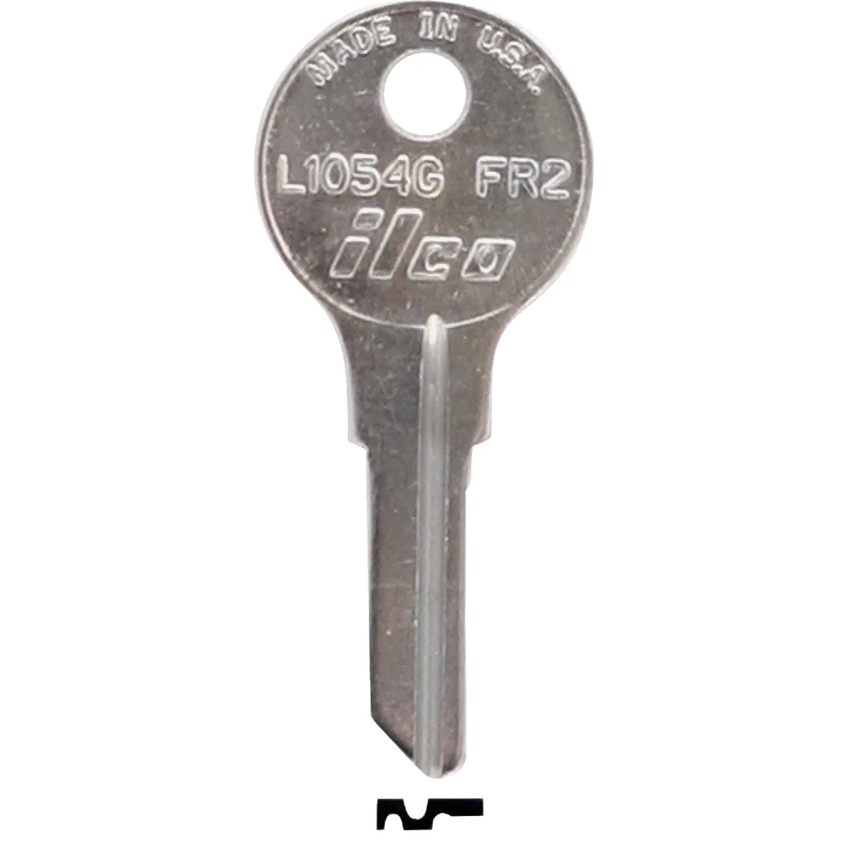 Sophisticated ILCO Fort Nickel Plated File Cabinet Key FR2 10-Pack Minimalist