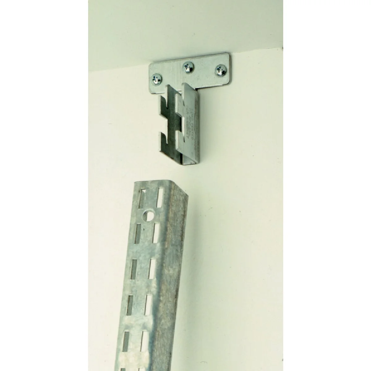 Superior Knape Vogt Fast-Mount 1-1 4 In. Galvanized Steel Shelf Standard Mounting Bracket Natural
