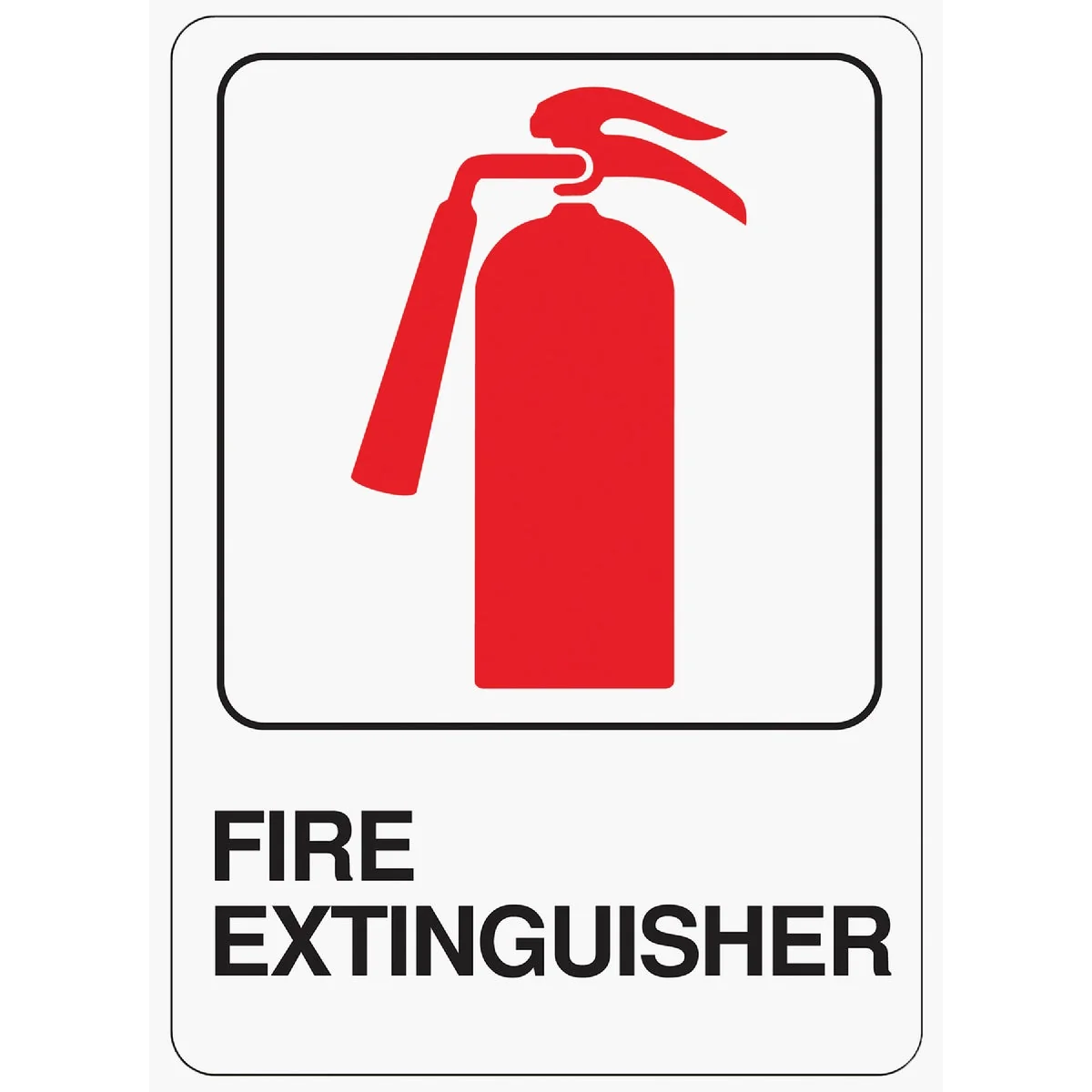 Exclusive Hy-Ko Deco Series Heavy-Duty Plastic Sign Fire Extinguisher Professional