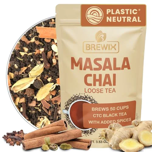 Responsible Masala Chai Tea Loose Leaf CTC TEA 3.53 Ounce Healthy