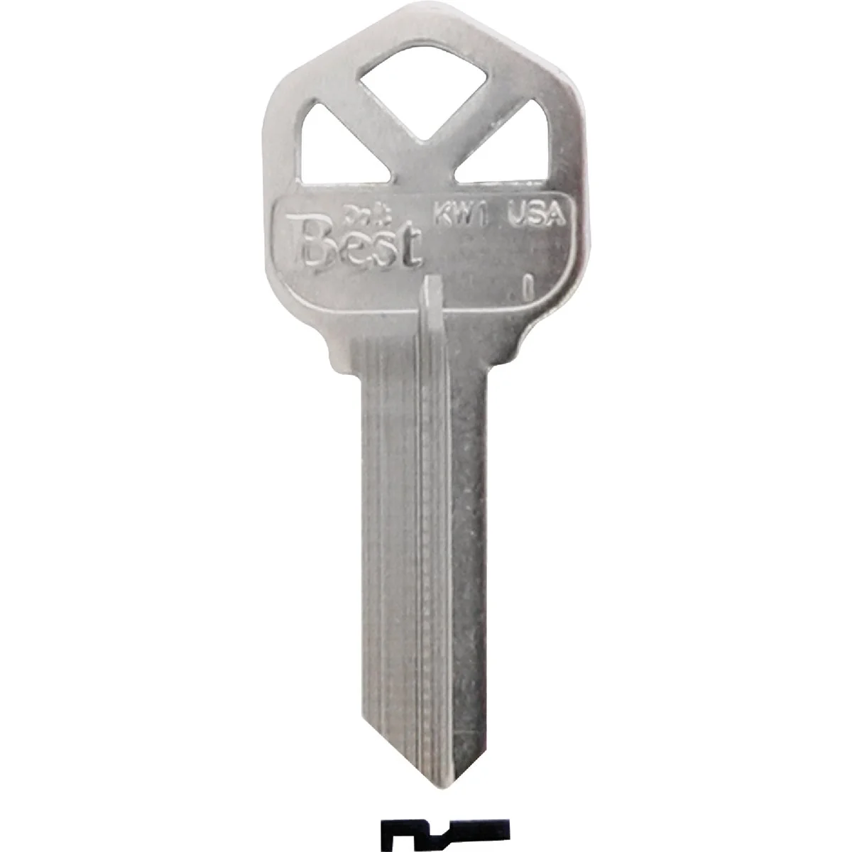 Expertly Made Do it Kwikset Nickel Plated House Key KW1 250-Pack Innovative
