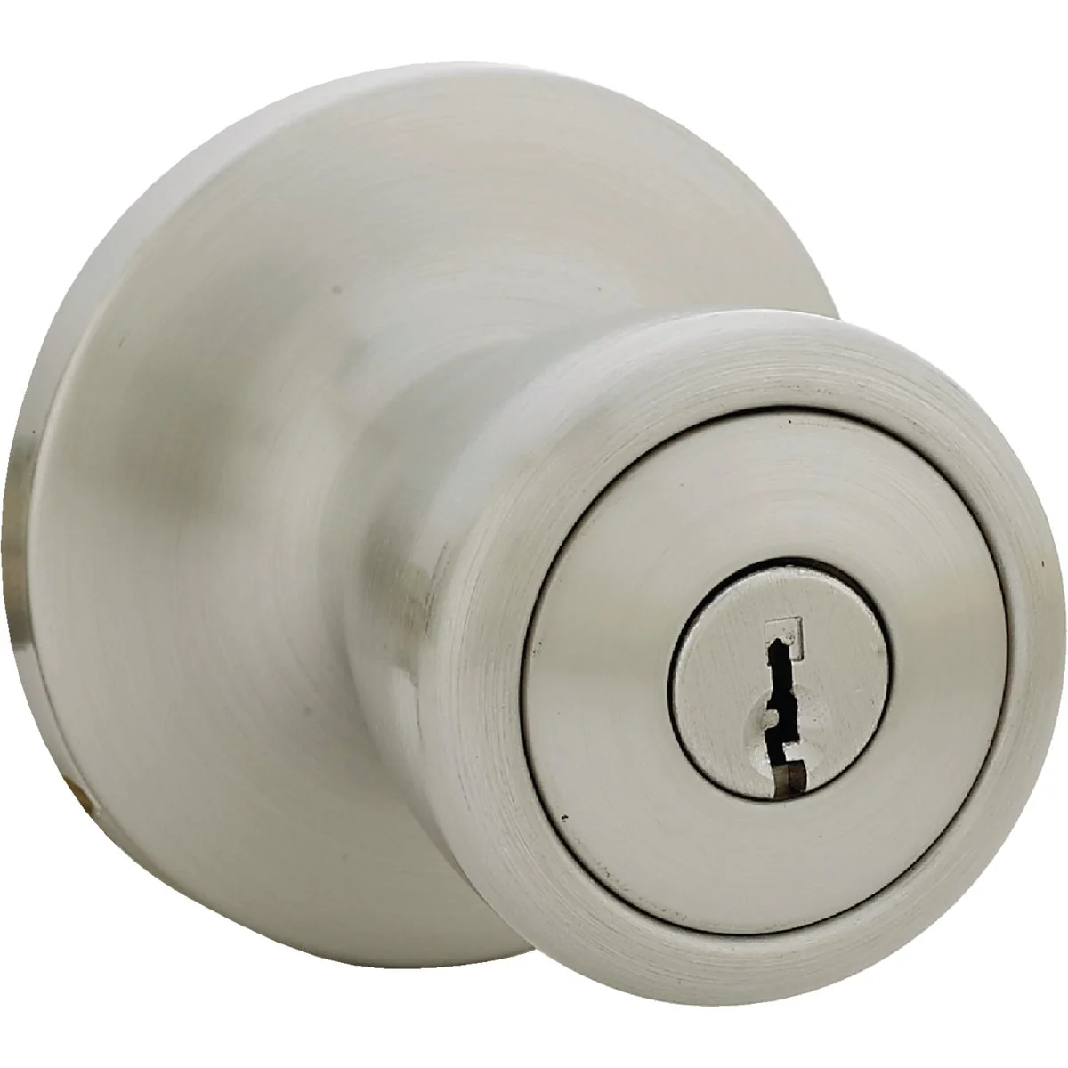 Certified Steel Pro Satin Chrome Entry Door Knob Premium