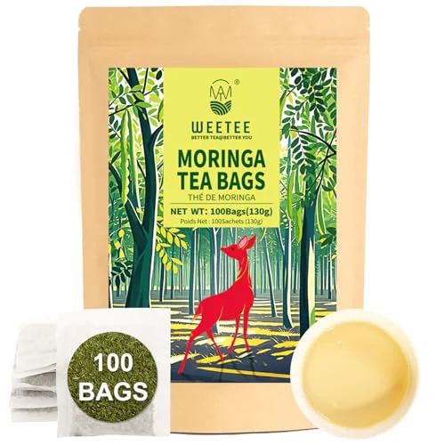 Elegant Moringa Tea Bags 100ct 100 Count Optimized