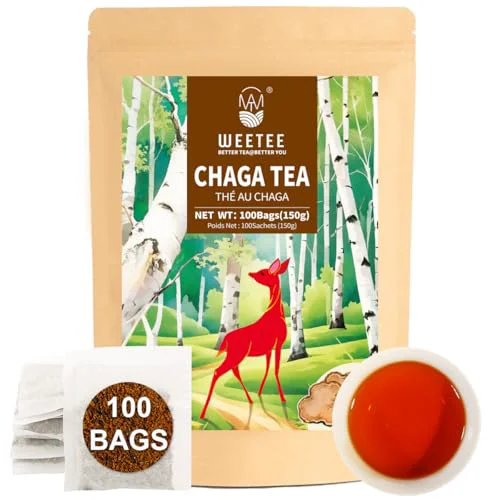 Practical Chaga Tea Bags 100 Count High-Grade