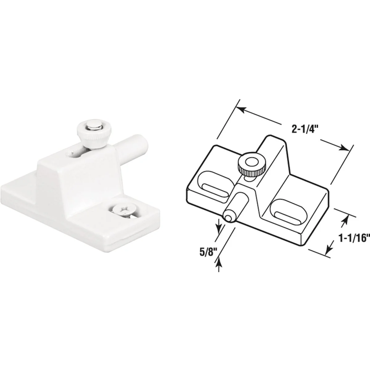 Specialty Defender Security White Slide Bolt Patio Door Lock Exceptional