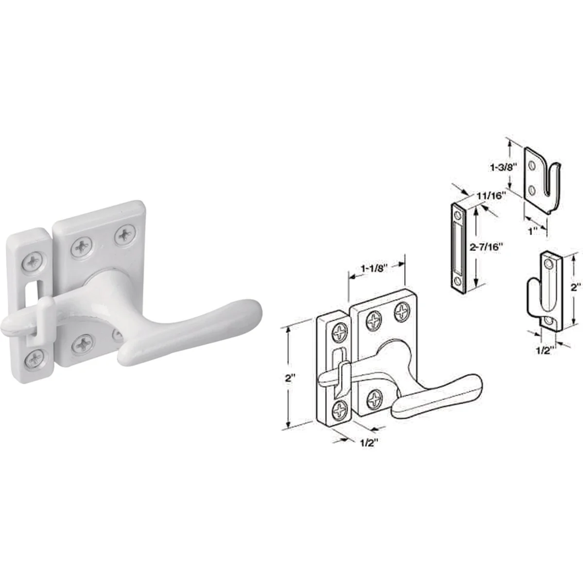 Exclusive Defender Security Universal Casement Latch Fastener Consistent