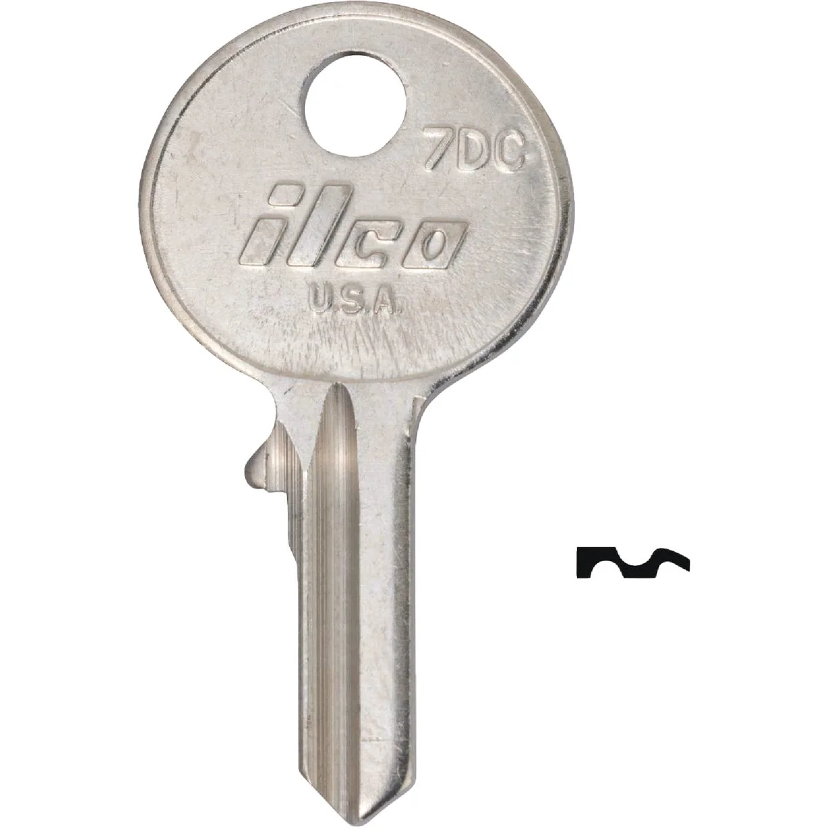 Enhanced ILCO LA Keyway Key Blank 10-Pack Recyclable