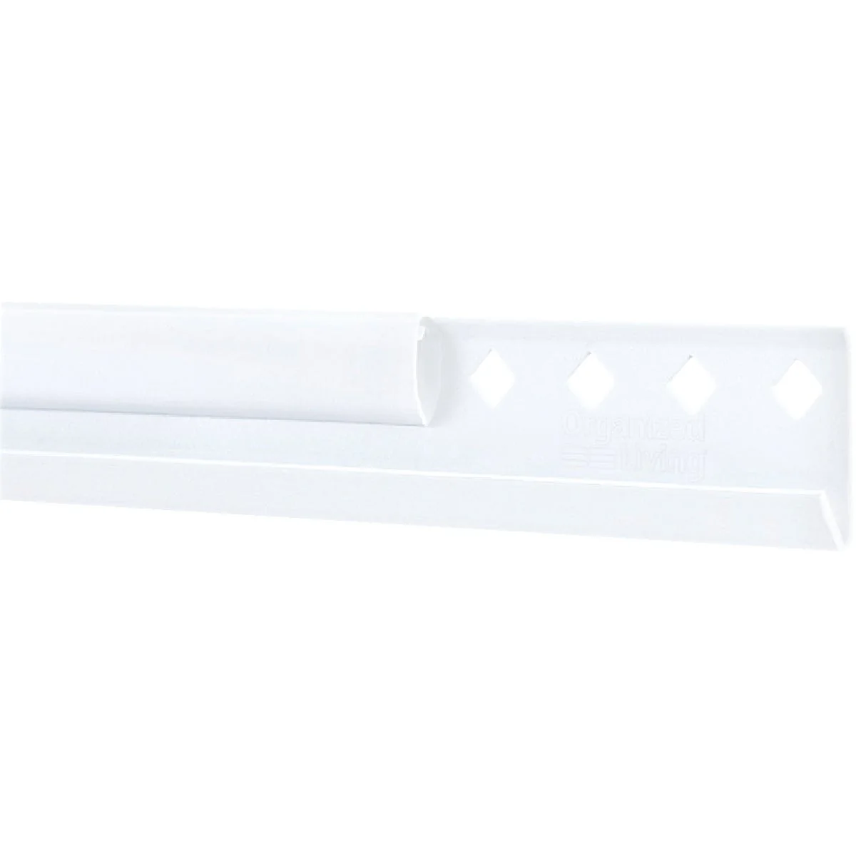 Classic domRail 78 In. White Horizontal Hanging Rail with Cover Smart