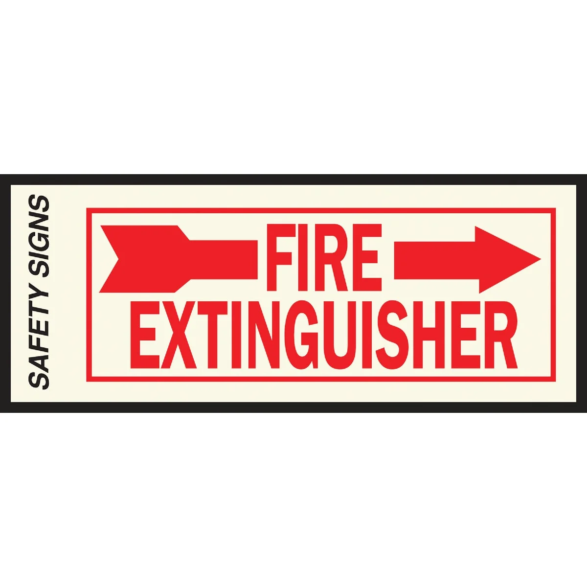 Original Design Hy-Ko Vinyl Sign Fire Extinguisher with Arrow Right High-Performance