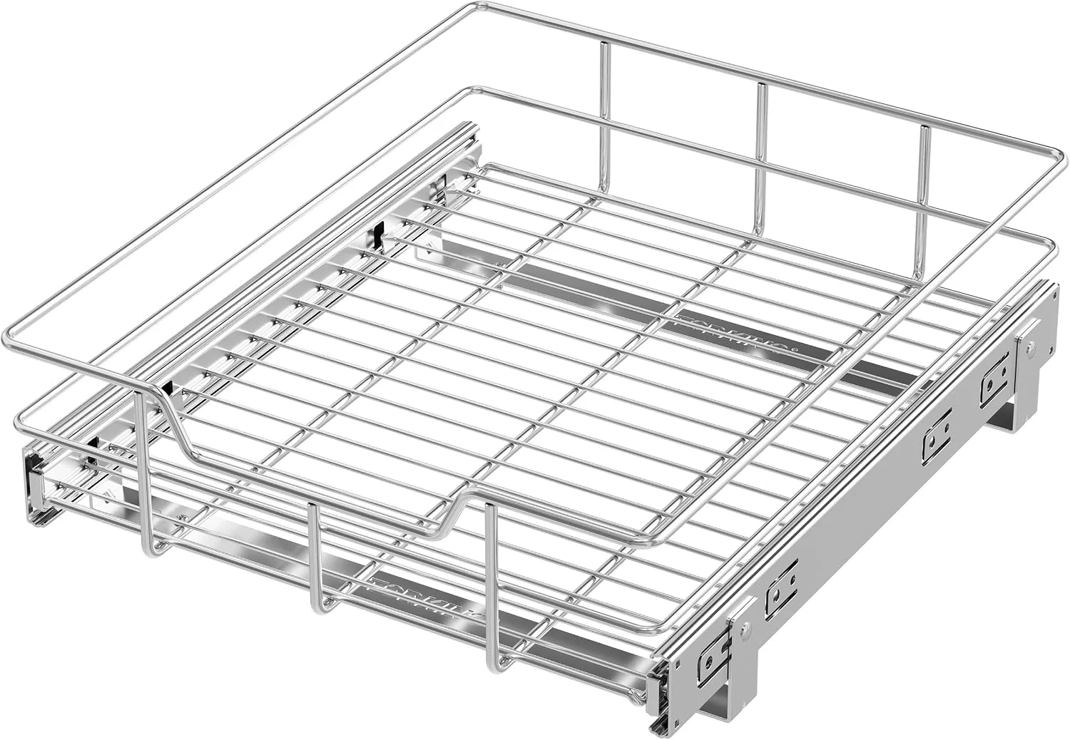 Powerful Pull Out Cabinet Organizer 15 W X 17 D Chromed Full Slide Out Drawers Stylish