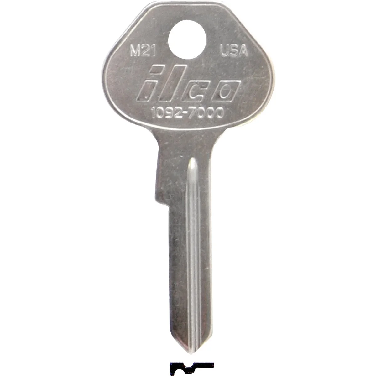 Pure ILCO Master Nickel Plated Padlock Key M21 10-Pack Original Design
