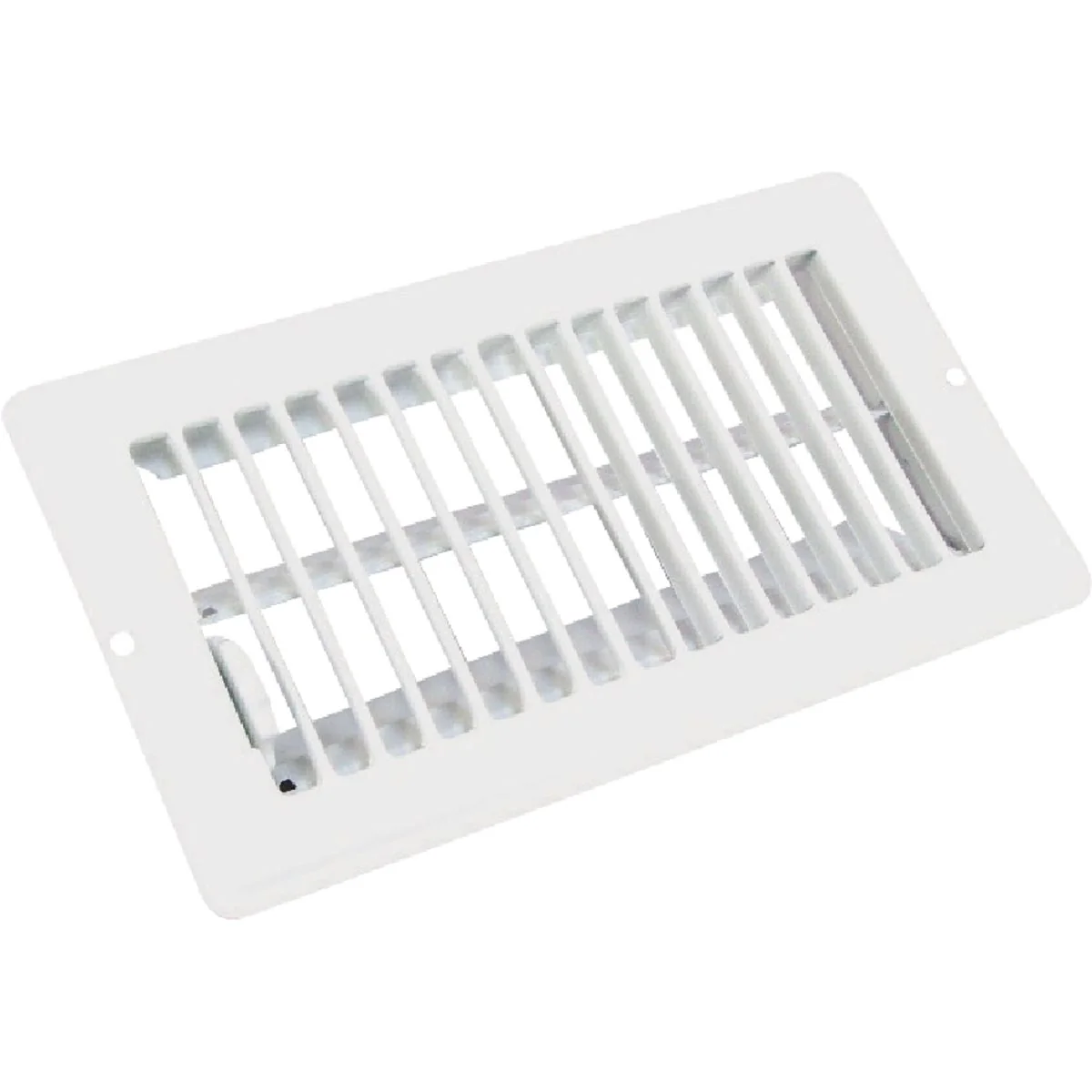Selected United States Hardware 4 In. x 10 In. x 11 16 In. White Steel Floor Register Solid