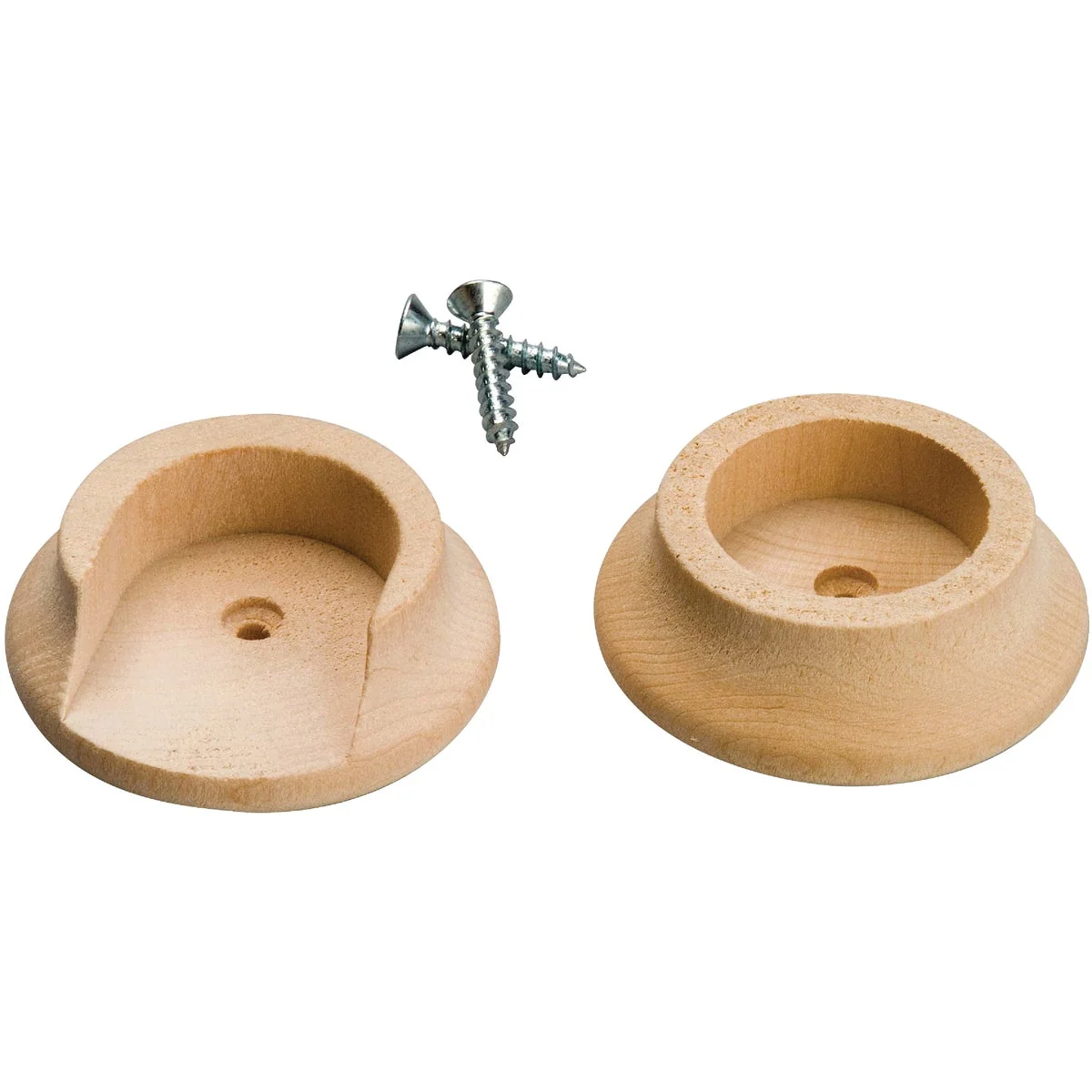 Soft Waddell 1-3 4 In. Wood Closet Rod Socket Natural 2-Pack Advanced