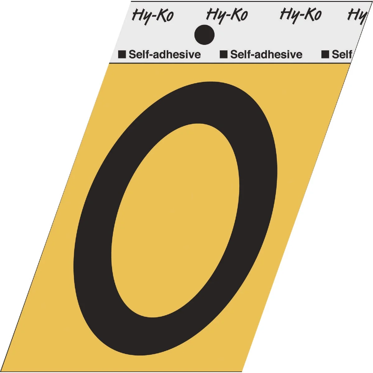 Soft Hy-Ko Aluminum 3-1 2 In. Non-Reflective Adhesive Number Zero First-Class