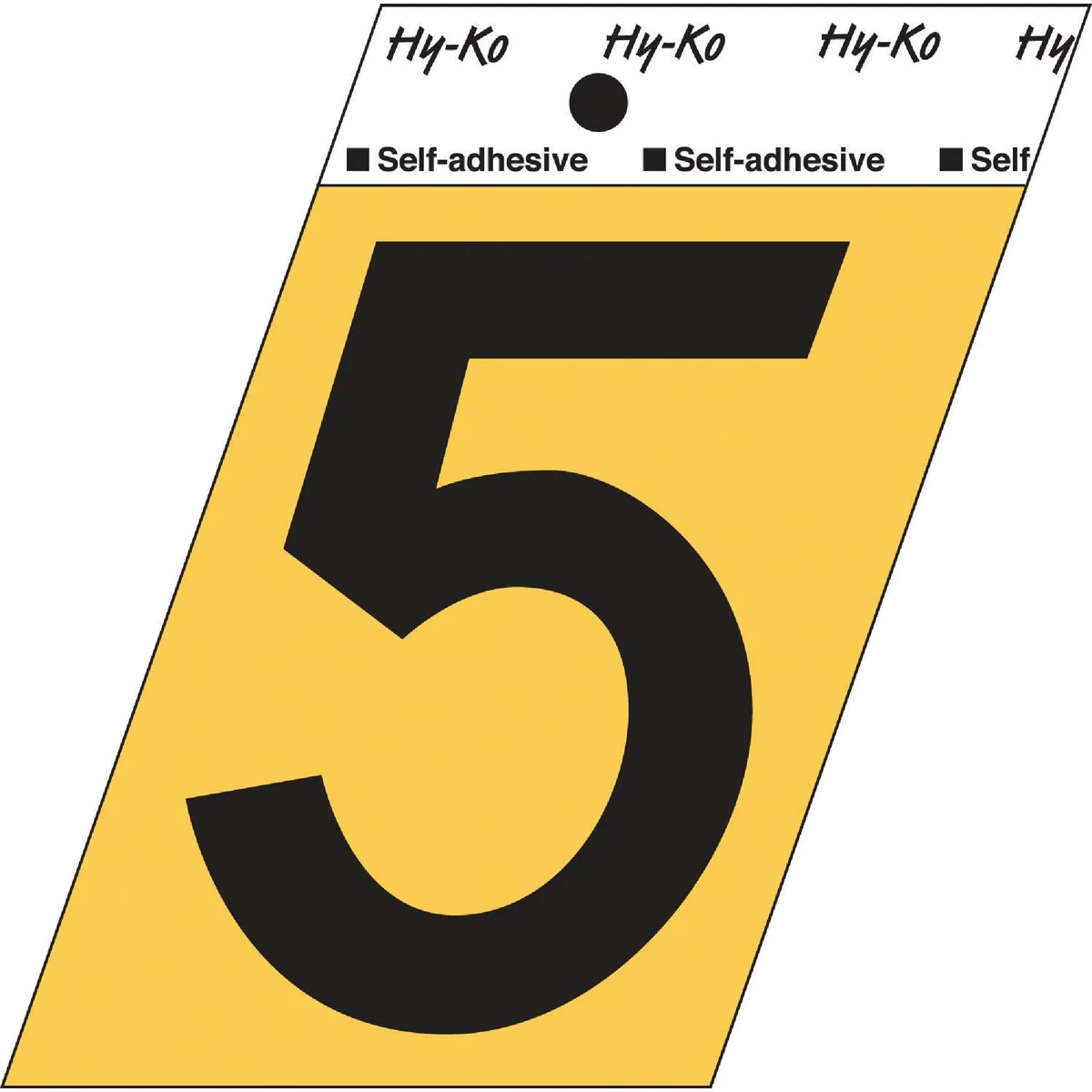 High-Performance Hy-Ko Aluminum 3-1 2 In. Non-Reflective Adhesive Number Five Exceptional