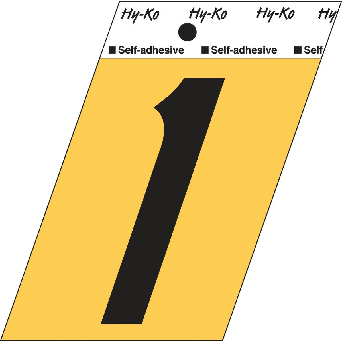 Luxury Hy-Ko Aluminum 3-1 2 In. Non-Reflective Adhesive Number One Prestigious